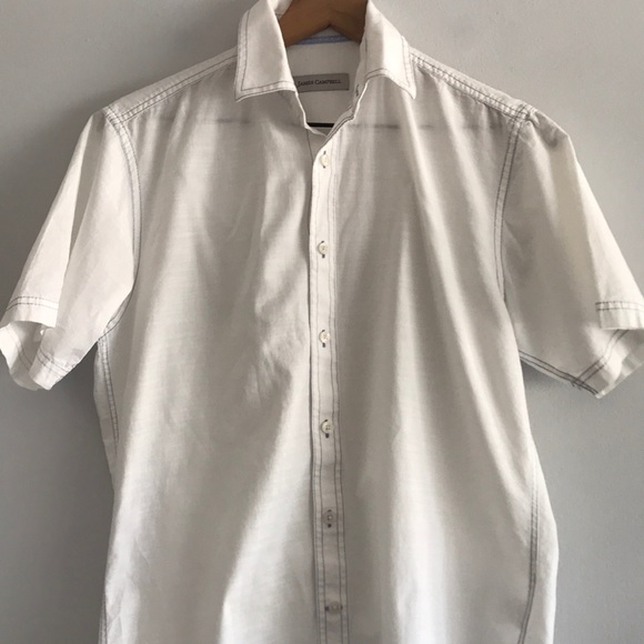 James Campbell White Button  Down Shirt Size SP - Picture 2 of 12